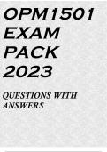 OPM1501 EXAM PACK 2023