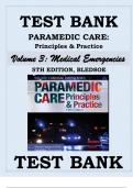 Paramedic Care: Principles & Practice V.3, 5e (Bledsoe) Volume 3: Medical Emergencies