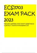 ECS3703 UPDATED EXAM PACK 2023