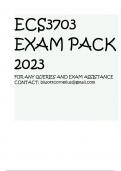 ECS3703 LATEST EXAM PACK 2023
