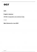 ocr A Level English Literature H472/02 Mark Scheme June2023.