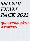 SED2601 EXAM PACK 2023