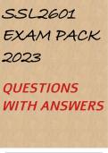 SSL2601 EXAM PACK 2023