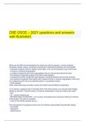  DSE OSCE – 2021 questions and answers well illustrated.