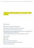  SIE Exam 2023 questions and answers 100% verified.