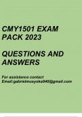 CMY1501 Exam pack 2024