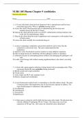 NURS 105 Pharm Chapter 9 Antibiotics