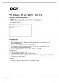 ocr GCSE English Literature J352/01 Question Paper May2023.