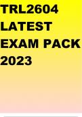 TRL2604 LATEST EXAM PACK 2023