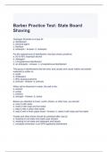 Barber Practice Test State Board Shaving-Questions and Answers