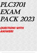 PLC3701 EXAM PACK 2023