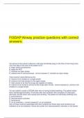   FISDAP Airway practice questions with correct answers.