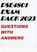 PSE4801 EXAM PACK 2023