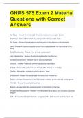 GNRS 575 Exam 2 Material Questions with Correct Answers 