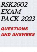 RSK2602 EXAM PACK 2023