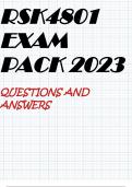 RSK4801 EXAM PACK 2023