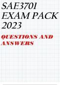 SAE3701 EXAM PACK 2023