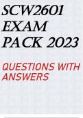 SCW2601 EXAM PACK 2023