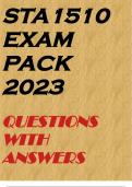 STA1510 EXAM PACK 2023