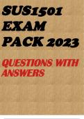 SUS1501 EXAM PACK 2023