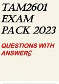 TAM2601 EXAM PACK 2023