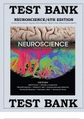 Neuroscience 6th Edition Test Bank by Purves 2022/2023 (ALL CORRECT ANSWERS)