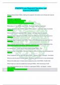 PMHNPExamReportedQuestionsand Answers(2022/2023) What is dissemination?ANS=Getting the research information out to those who need to knowit! Publication -highest level Presenting at National Conference PresentingatLocalConference JournalClubwhereoneperson