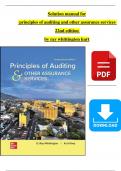 Solution Manual for Principles of Auditing and Other Assurance Services 22nd Edition by Ray Whittington, Kurt Pany