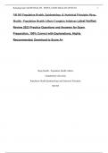 NR 503 Population Health, Epidemiology & Statistical Principles Sleep, Health - Population Health Affects Complete Solutions Latest Verified Review 2023 Practice Questions and Answers for Exam Preparation, 100% Correct with Explanations, Highly Recommende