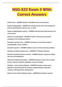 NSG-322 Exam 3 With Correct Answers 