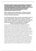 NR 503 Population Health, Epidemiology & Statistical Principles Week 3 Epidemiology of Chronic Disease and Risk Management Complete Solutions Latest Verified Review 2023 Practice Questions and Answers for Exam Preparation, 100% Correct with Explanations, 