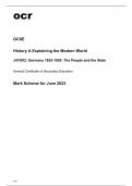 ocr GCSE History A (Explaining the Modern World) J410-02 June2023 Mark Scheme.