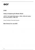 ocr GCSE History A (Explaining the Modern World) J410/12 June2023 Question Paper and Mark Scheme.