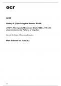 ocr GCSE History A (Explaining the Modern World) J410/11 June2023 Question Paper and Mark Scheme.