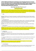 NR 511 Differential Diagnosis And Primary Care Practicum Week 5, 6, 7 Exam Practice Questions-Answers Latest Verified Review 2023 Practice Questions and Answers for Exam Preparation, 100% Correct with Explanations, Highly Recommended, Download to Score A+