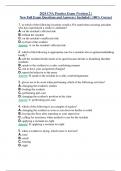 2024 CNA Practice Exam (Version 2 ) New Full Exam Questions and Answers ( Included ) 100% Correct