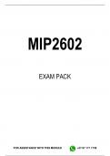 MIP2602 EXAM PACK 2025