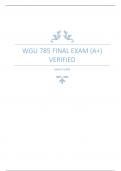 BIO CHEM WGU 785 FINAL EXAM (A+) VERIFIED 