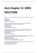 Acct chapter 11 100% SOLUTION 