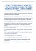 BOAT ED TEMPORARY BOATERS TEST ANSWERS FLORIDA RENTERS TEMPORARY TEST ANSWERS