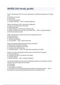 IAHSS (full study guide) Questions And Answers 
