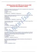 NYS Notary Exam with 100% Correct Answers 2023 QUESTION AND ANSWERS A GRADE