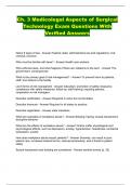 Ch. 3 Medicolegal Aspects of Surgical Technology Exam Questions With Verified Answers