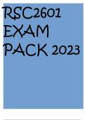 RSC2601 EXAM PACK 2023