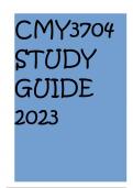 CMY3704 STUDY GUIDE 2023