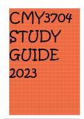 CMY3704 STUDY GUIDE 2023