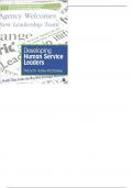 Developing Human Service Leaders 1st Edition By Harley -McClaskey-Test Bank