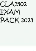 CLA1502 EXAM PACK 2023