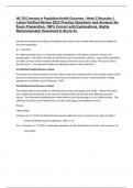 NR 704 Concepts in Population Health Outcomes - Week 2 Discussion 1 Latest Verified Review 2023 Practice Questions and Answers for Exam Preparation, 100% Correct with Explanations, Highly Recommended, Download to Score A+