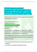 ATI RN capstone proctored comprehensive assessment 2019 B Test Questions and Answers |100% Verified Answers LATEST UPDATE 2023 / 2024  A nurse is caring for a client who had abdominal surgery 24 hours ago. Which of the following actions isthe priority? A.